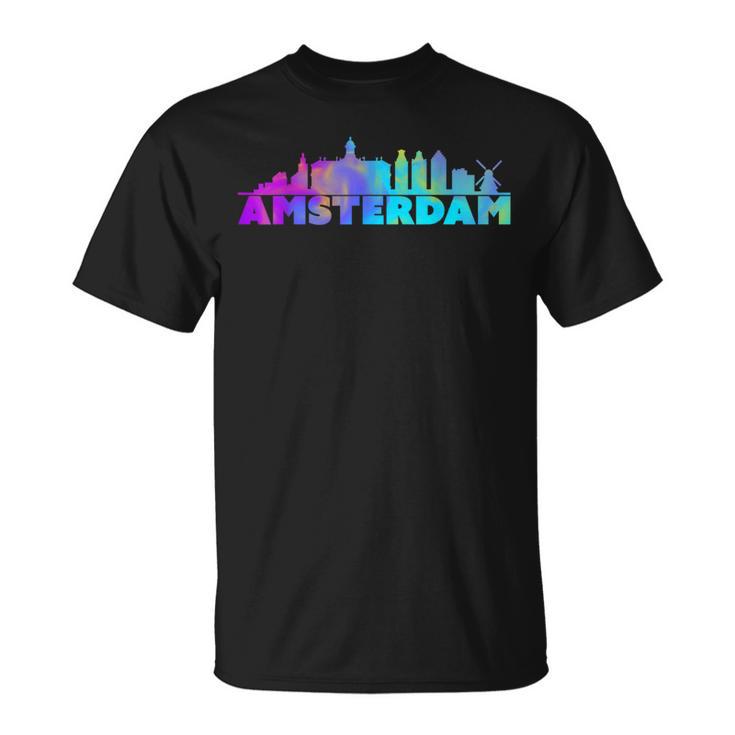 Amsterdam Skyline Netherlands Souvenir T-Shirt