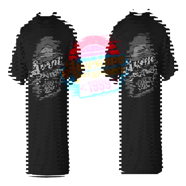Awesome Since Settembre 1999 Compleanno 1999 Settembreintage Maglietta