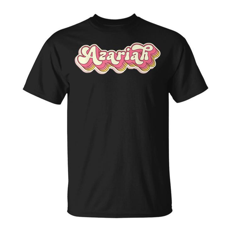 Azariah Name Personalisierterorname Nachname T-Shirt