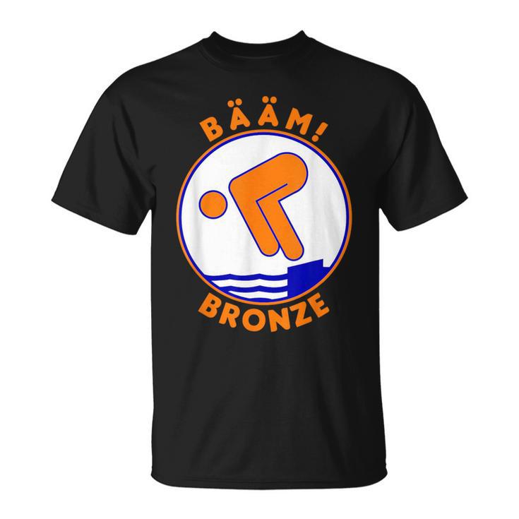 Bääm Bronze Swimming Badge Badge Swimmer S T-Shirt