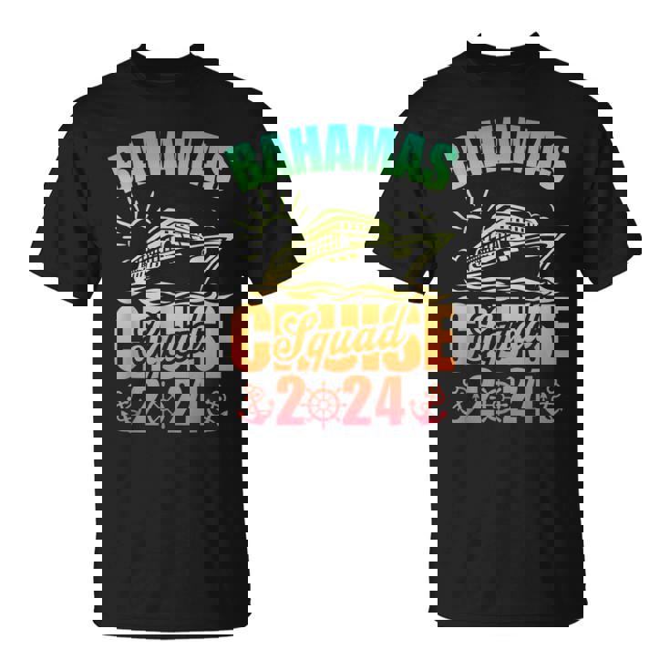 Bahamas Cruise Squad 2024 Summer Matching Family Cruise T-Shirt