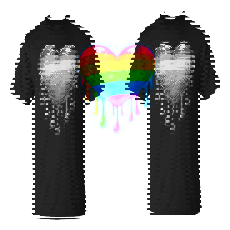 Bandera Del Orgullo Lesbiana Gay Del Corazón Del Arco Iris Lgbtq Lgbt Sin Mangas Camiseta unisex