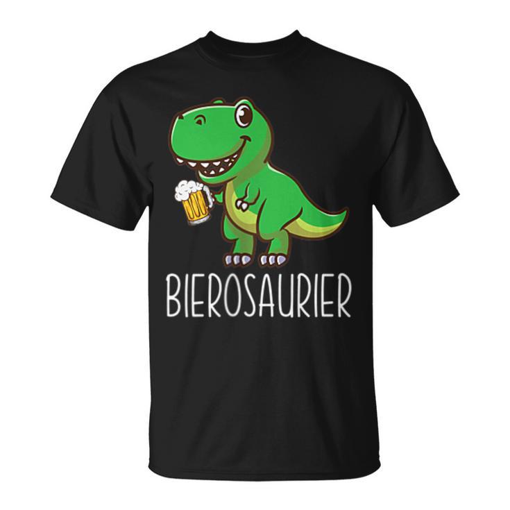 Beer Dinosaur Beer Saufen Party Beer Drinker Saying T-Shirt