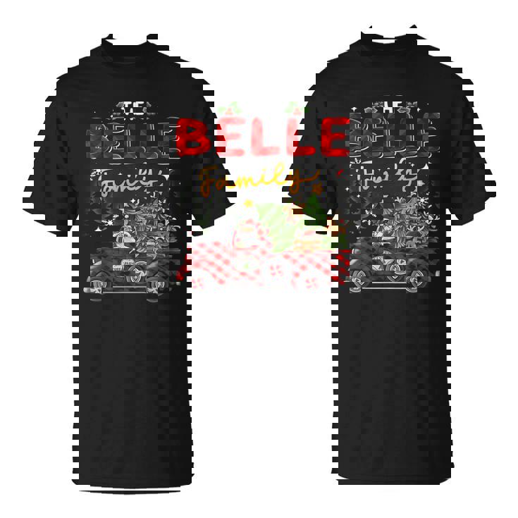 The Belle Family Christmas Matching Pajamas Group T-Shirt