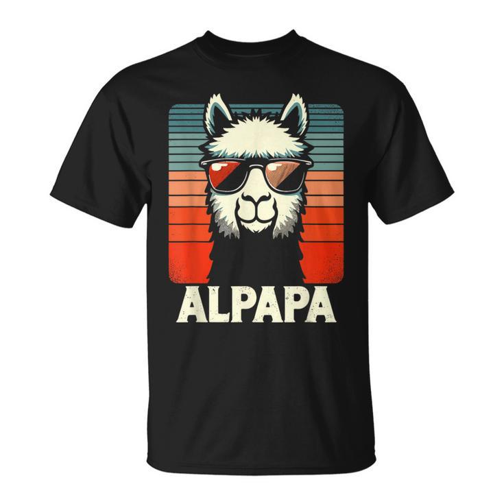 Bester Papa Alpapa Alpaka Frischgebackener Papaatertag T-Shirt