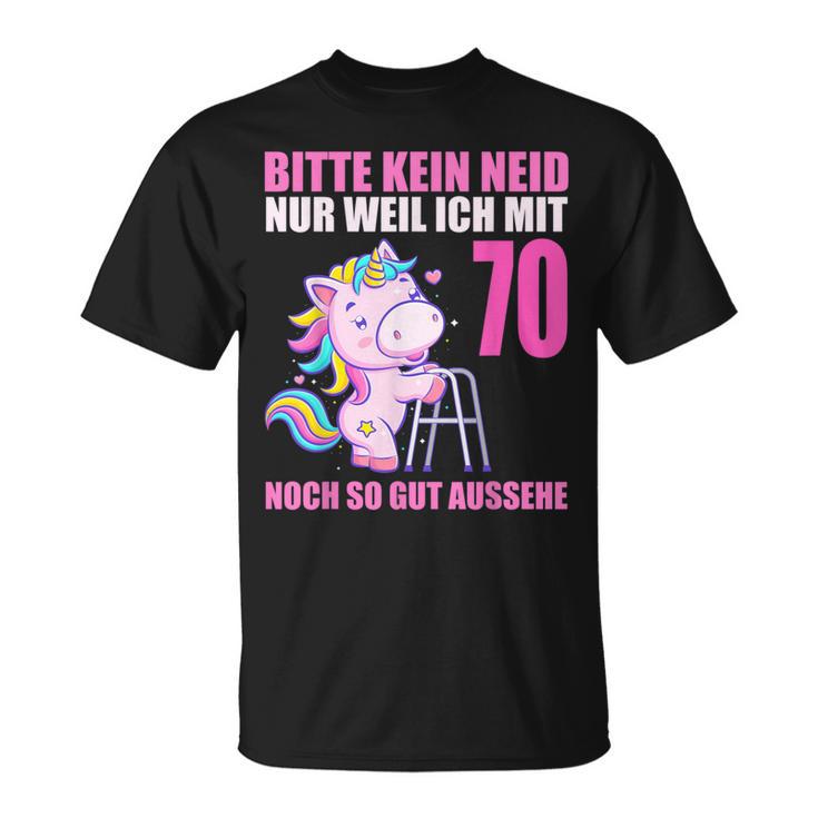 Bitte Keine Enid Gut Aussehe 70 Jahre Einhorn 70Th Birthday T-Shirt