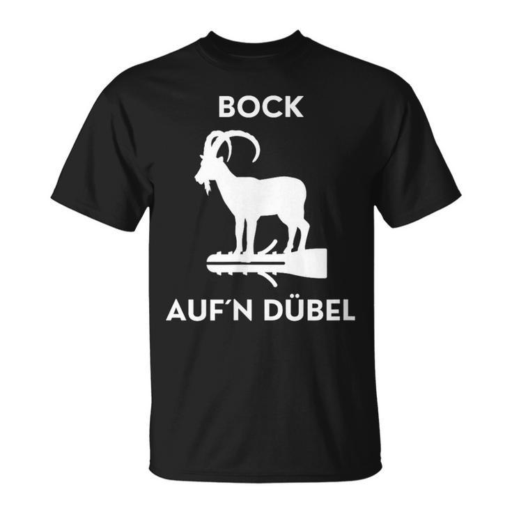 Bock Auf ´N Dübel Kiffen Cannabis Weed 420 Bong Grass High T-Shirt