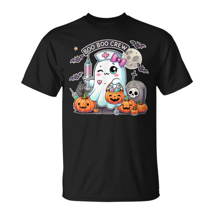Breast Cancer Halloween Boo Ghost Save The Pumpkins Womens Tank Top