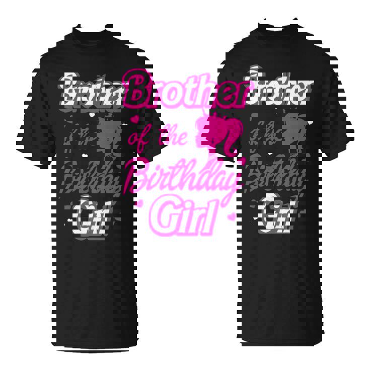 Brother Of The Birthday Girl Doll Family Party Decorations T-Shirt