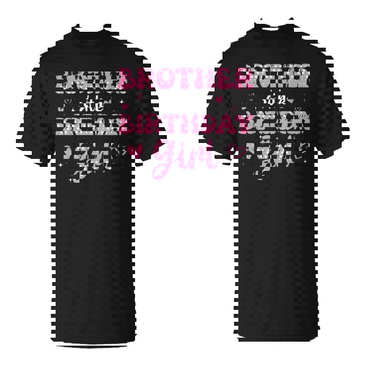 Brother Of The Birthday Pink Girl Matching Family T-Shirt