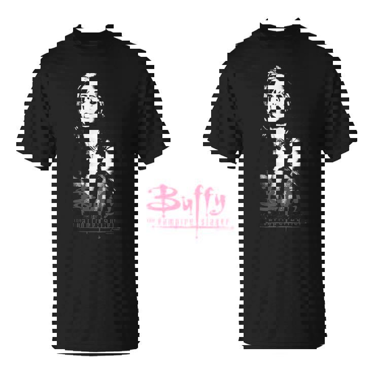 Buffy Theampire Slayer Buffy Summers Shadowed Portrait Maglietta