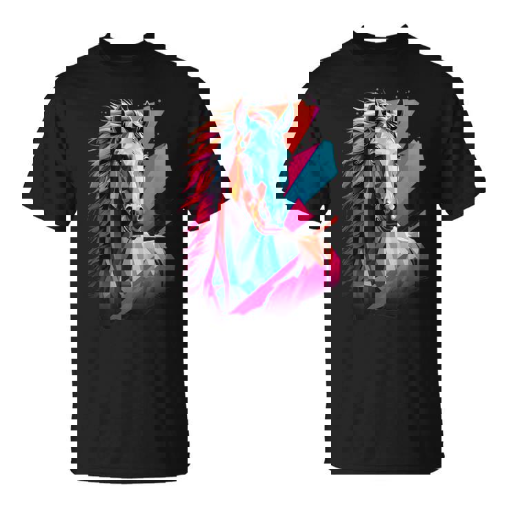 Caballo De Colores Camiseta unisex