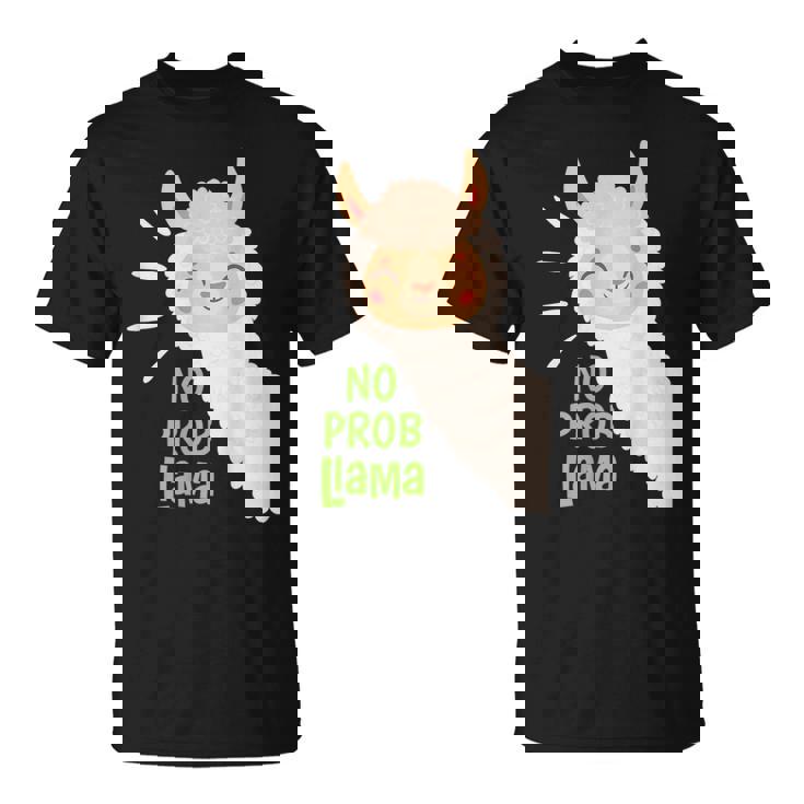 Camicia No Problama No Problama Camicia Divertente Alpaca Llama Maglietta
