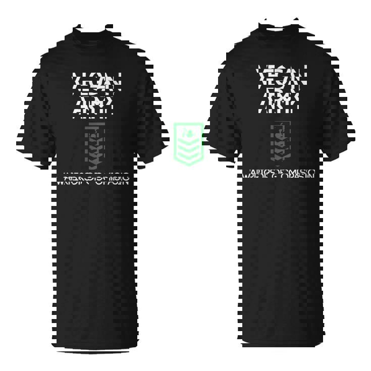 Camiciaegana Army Warriors Of Compassion Orgogliosoegano Atleta Maglietta