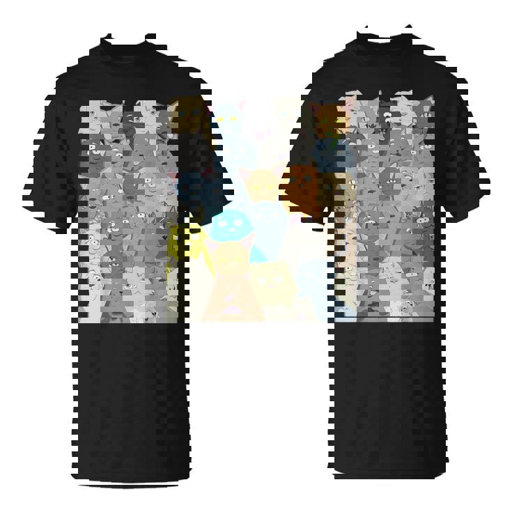 Camisa De Gatos Lindos Divertidos Sarcásticos Kawaii Anime Cat Lovers Camiseta unisex