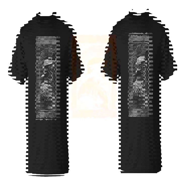 Casque Sparte Grec Guerrier Soldat Spartiate T-Shirt