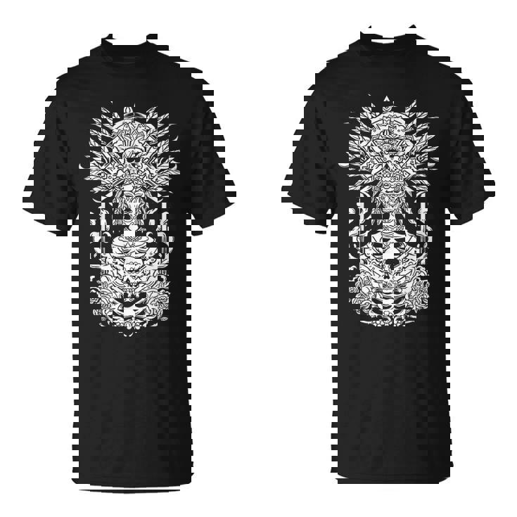 Catrina Blanche Dia De Los Muertos T-Shirt