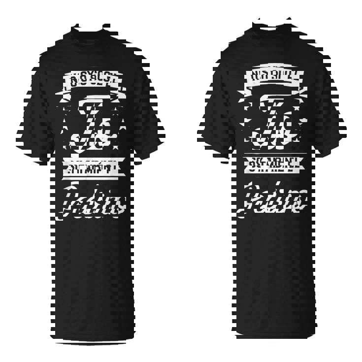 Cita Divertida De Bautizo Para Un Tío Padrino Camiseta unisex