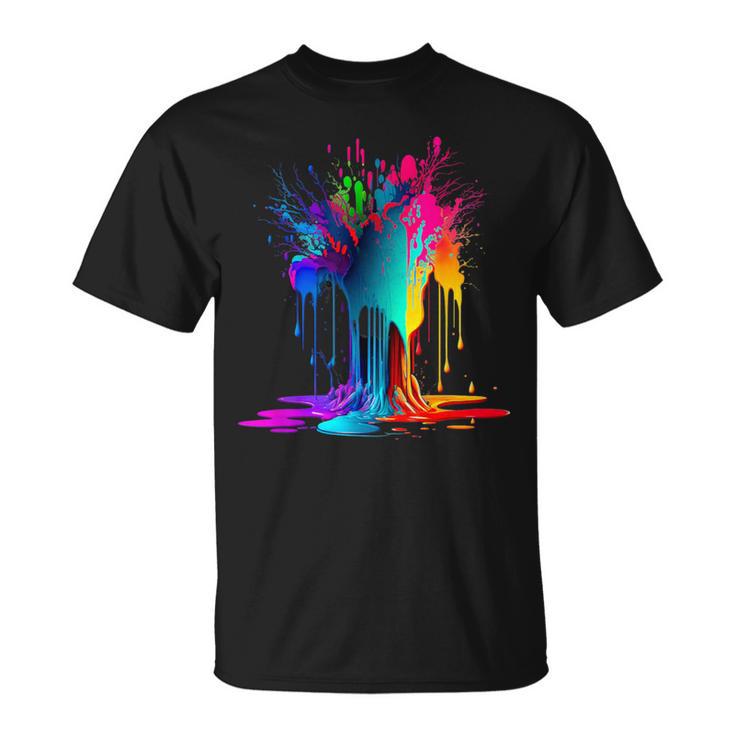 Color Splash For And Women T-Shirt