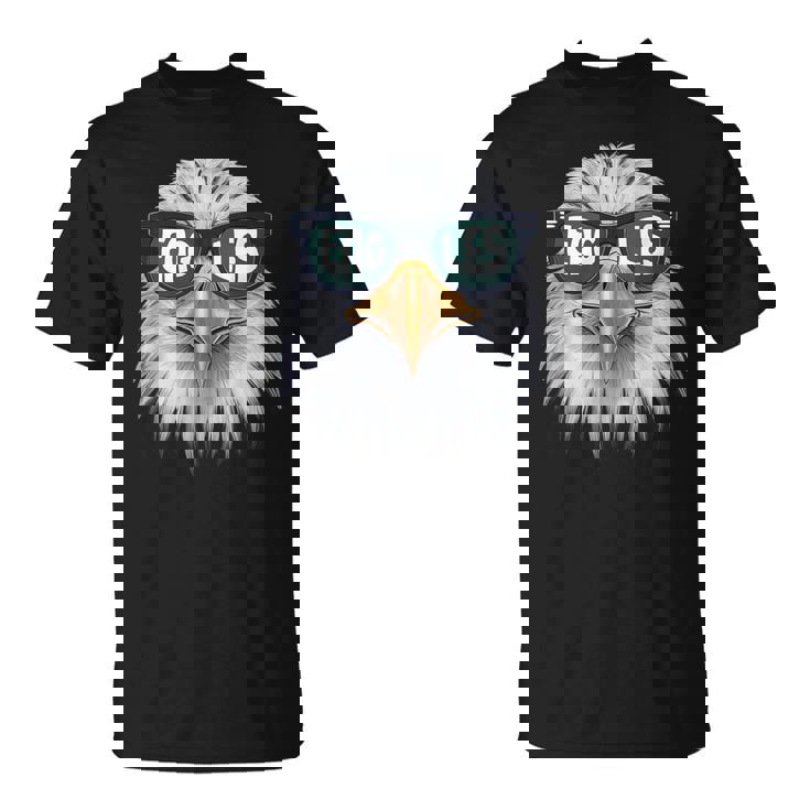 Cool Face Eagles With Sunglasses Vintage Eagles Flying Bird T-Shirt