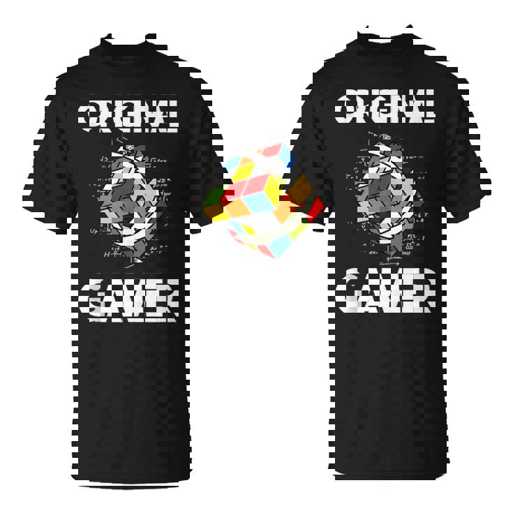 Cubo Rubik Cube Magic Cube Retro Rubiintage Nerd Sin Mangas Camiseta unisex