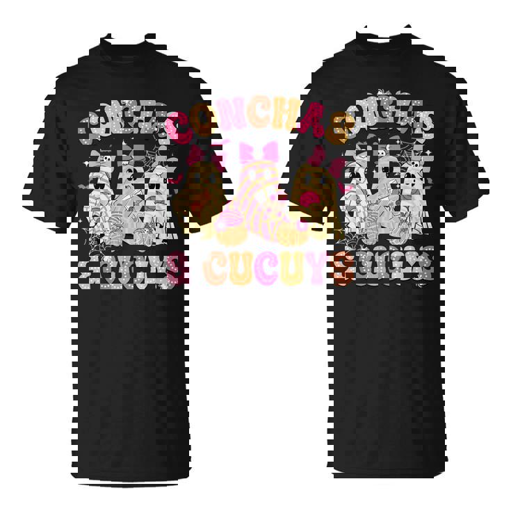 Cute Conchas And Cucuys Ghost Mexican Halloween Ghost T-Shirt