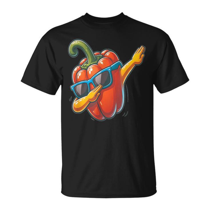 Dab Paprika Dancing Dabbing Peppersegetables T-Shirt