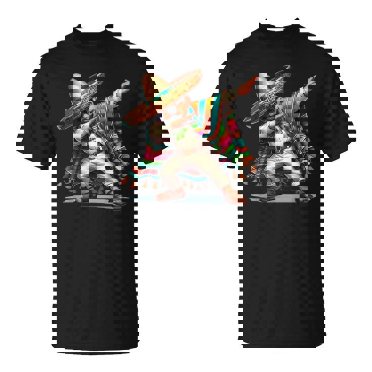 Dabbing Mexican Poncho Hiphop T-Shirt Dabbing Mexican Poncho Hiphop T-Shirt