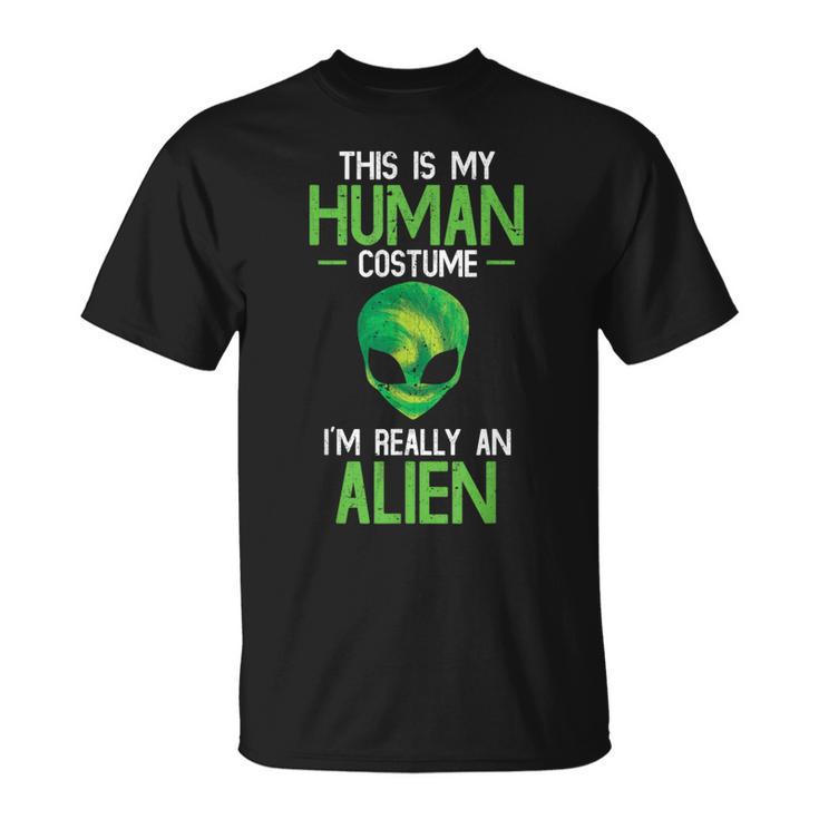 Das Ist Mein Menschensch Costume Alien Alien T-Shirt