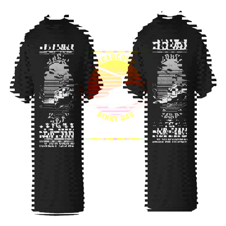 Di Di Mau Beaucoup Dinky Dau Vintage Us Army Vietnam Veteran T-Shirt