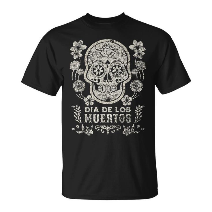 Dia De Los Muertos Mexico Sugar Skull T-Shirt