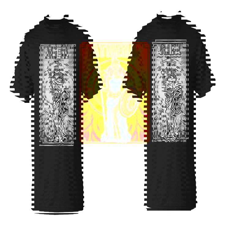 Dieu Grec Ancien Athéna Mythologie Grecque Du Mont Olympus T-Shirt