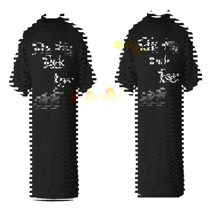 Diseño Navideño Feliz Día De Reyes Magos Feliz Navidad Camiseta unisex
