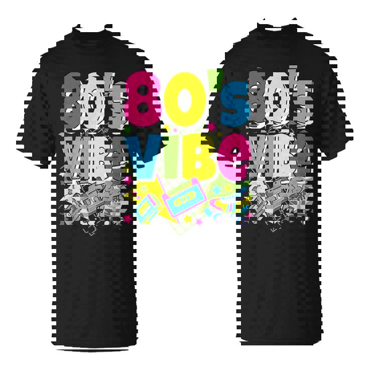 Disfraz Divertido De Fiesta De Los 80 Retro Para Amantes De Los 80 Camiseta unisex