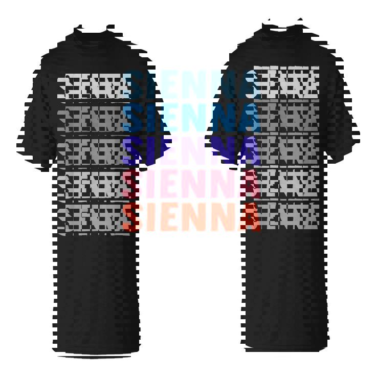 Divertido Regalo Nombre Sienna Personalizado Primer Nombre Camiseta unisex
