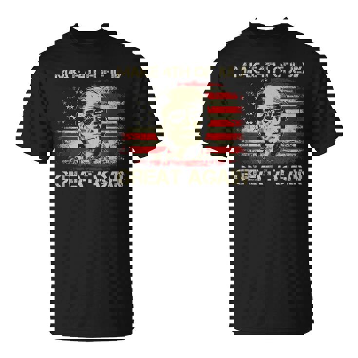 Donald Trump 2024 Make 4Th Of July Great Again American Flag T-Shirt