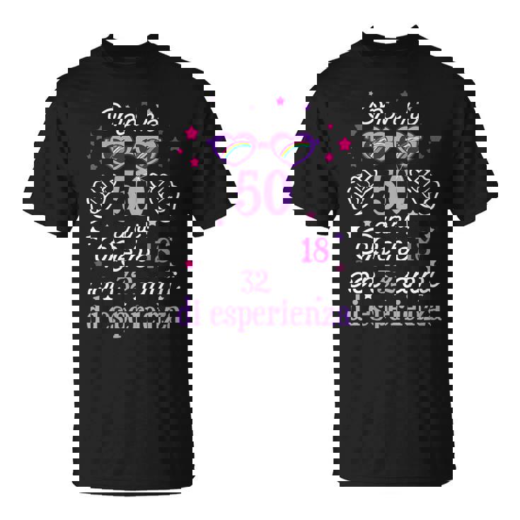 Donna 50 Compleanno Donna Divertente Abbigliamento Anni 1974 Con Collo A Maglietta