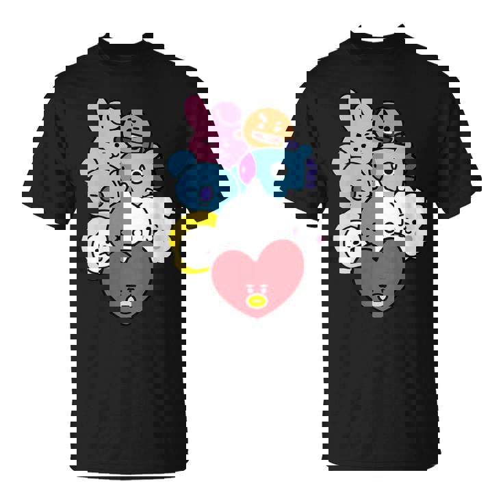 Donna Cool K-Pop Cute Love Symbol K-Drama Korean Pop Music Fan Con Collo A Maglietta