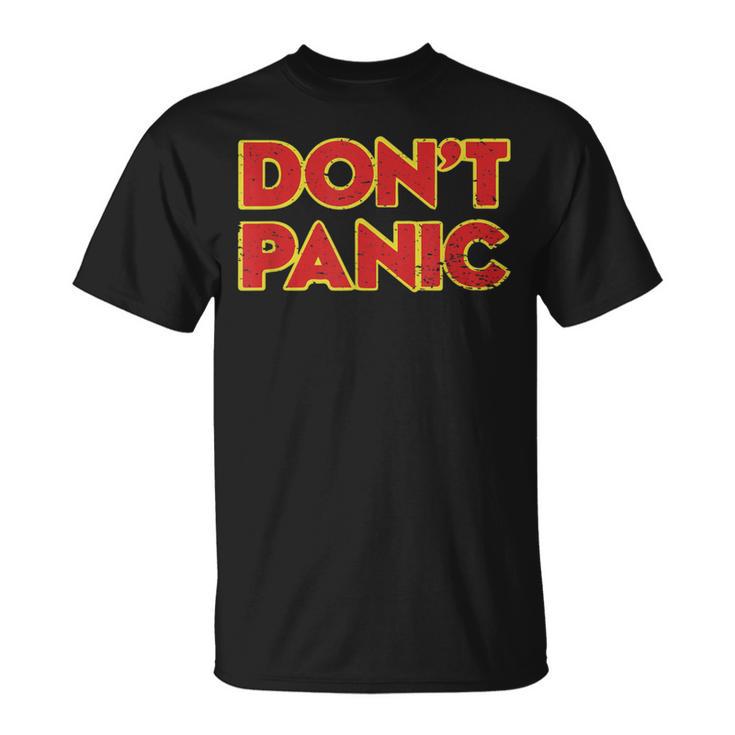 Don't Panicintage Distressed T-Shirt