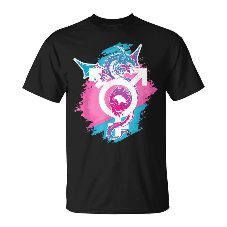 Dragon Proud Genderfluid Lgbt And Transpride T-Shirt