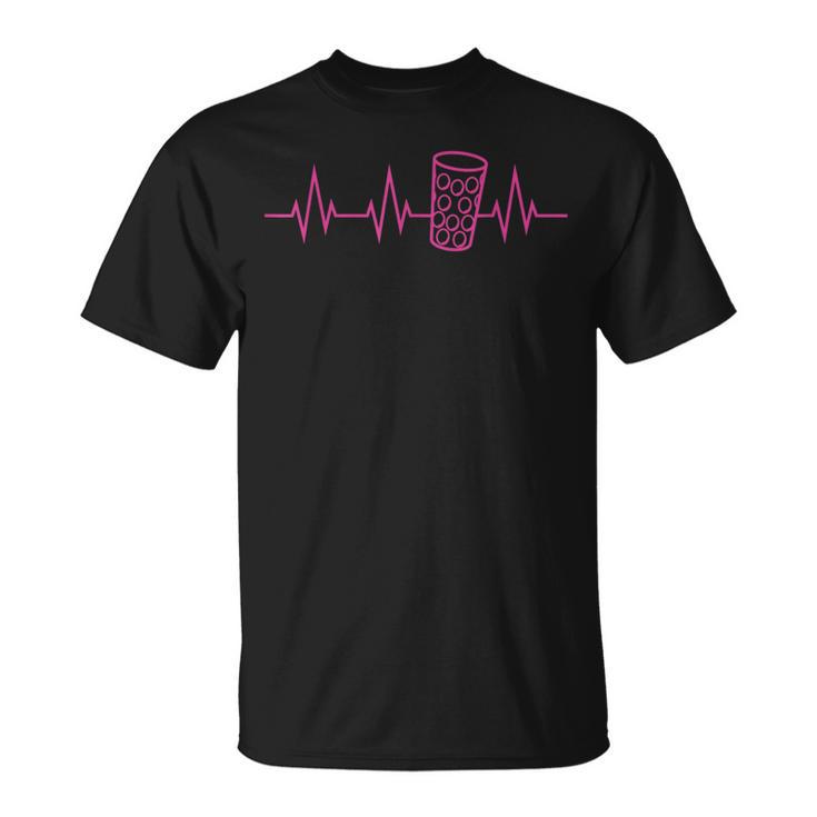 Dubbeglas Heartbeat Pfalz Weinfest Und Palatinzer Lebensart S T-Shirt