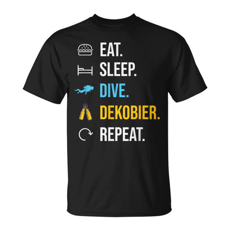 Eat Sleep Dive Dekobier Repeat Diving T-Shirt