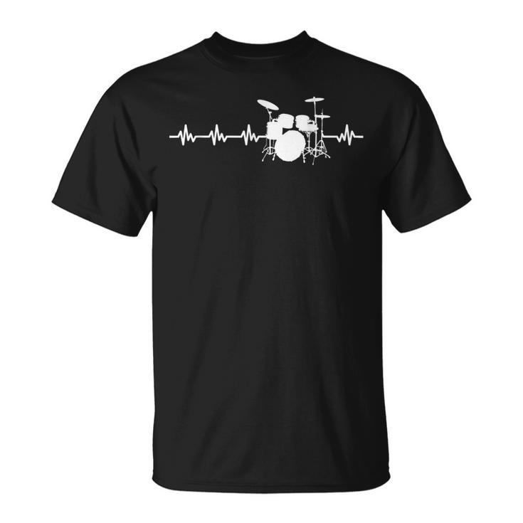 Ekg Drum Kit For Drummers And Drummer T-Shirt