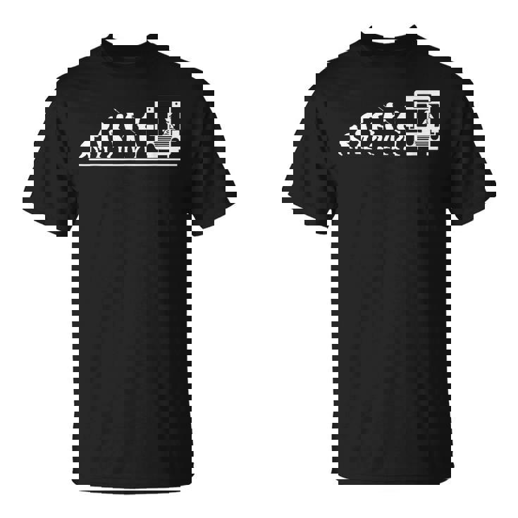 Evolución Del Conductor De Autobús Regalo Del Conductor De Camiseta unisex