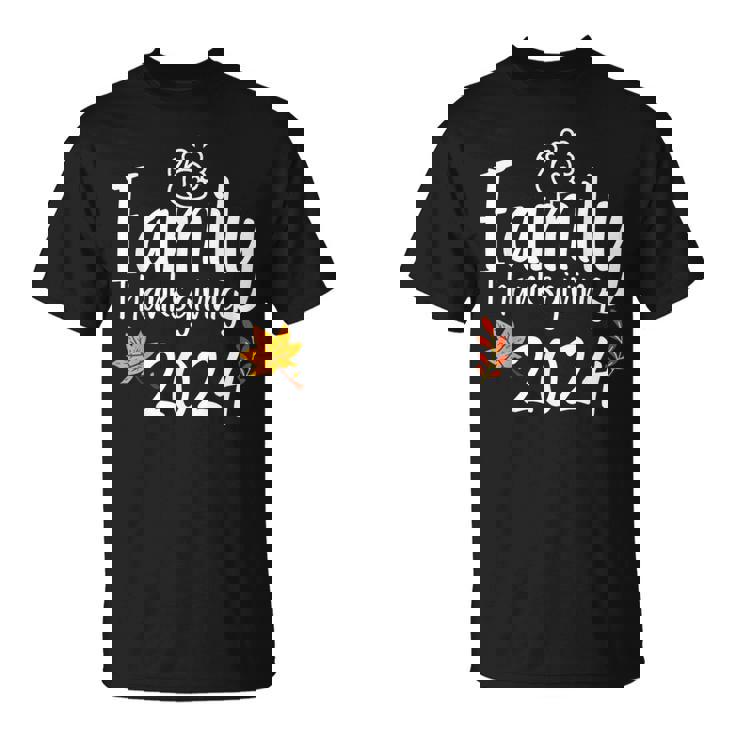 Family Thanksgiving Day 2024 Matching Thankful Autumn Fall T-Shirt