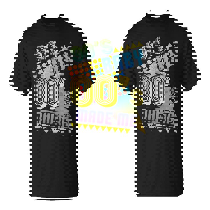 Fiesta De Los 90 Baby 00 Made Me Retrointage Nostalgia De Los 90 Cuello Camiseta unisex