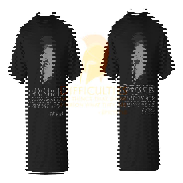 Filosofía Griega Antigua Cotización De Estoicismo Epictetus Stoic Camiseta unisex