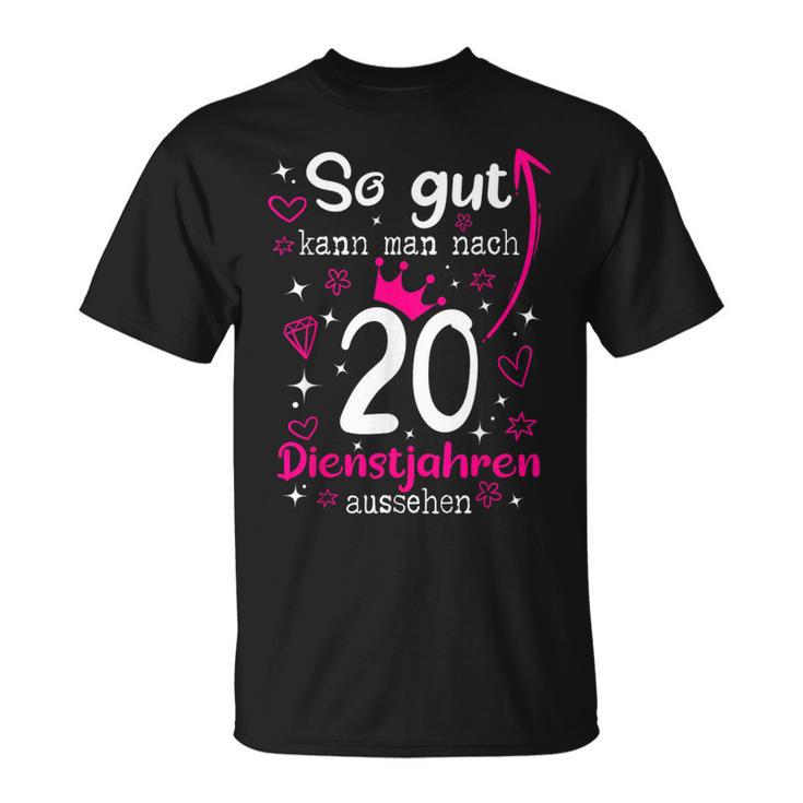 Firmenjubiläum 20 Jähriges Dienstjubiläum 20 Years Anniversary S T-Shirt