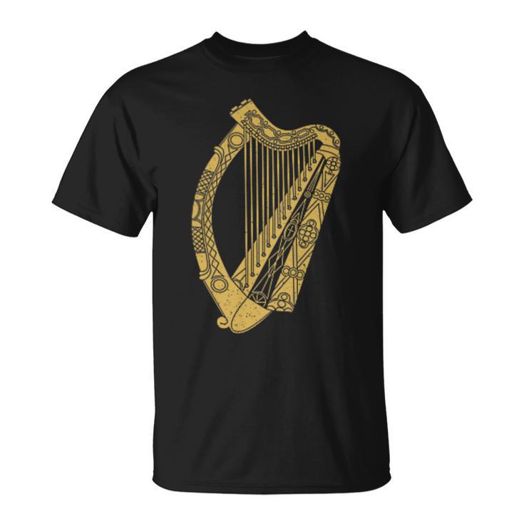 Flag Of Ireland Harp Flag Irish Harp Symbol T-Shirt