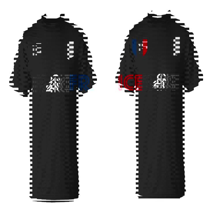 Francia Retro Fútbol Bandera Francesa Camiseta unisex